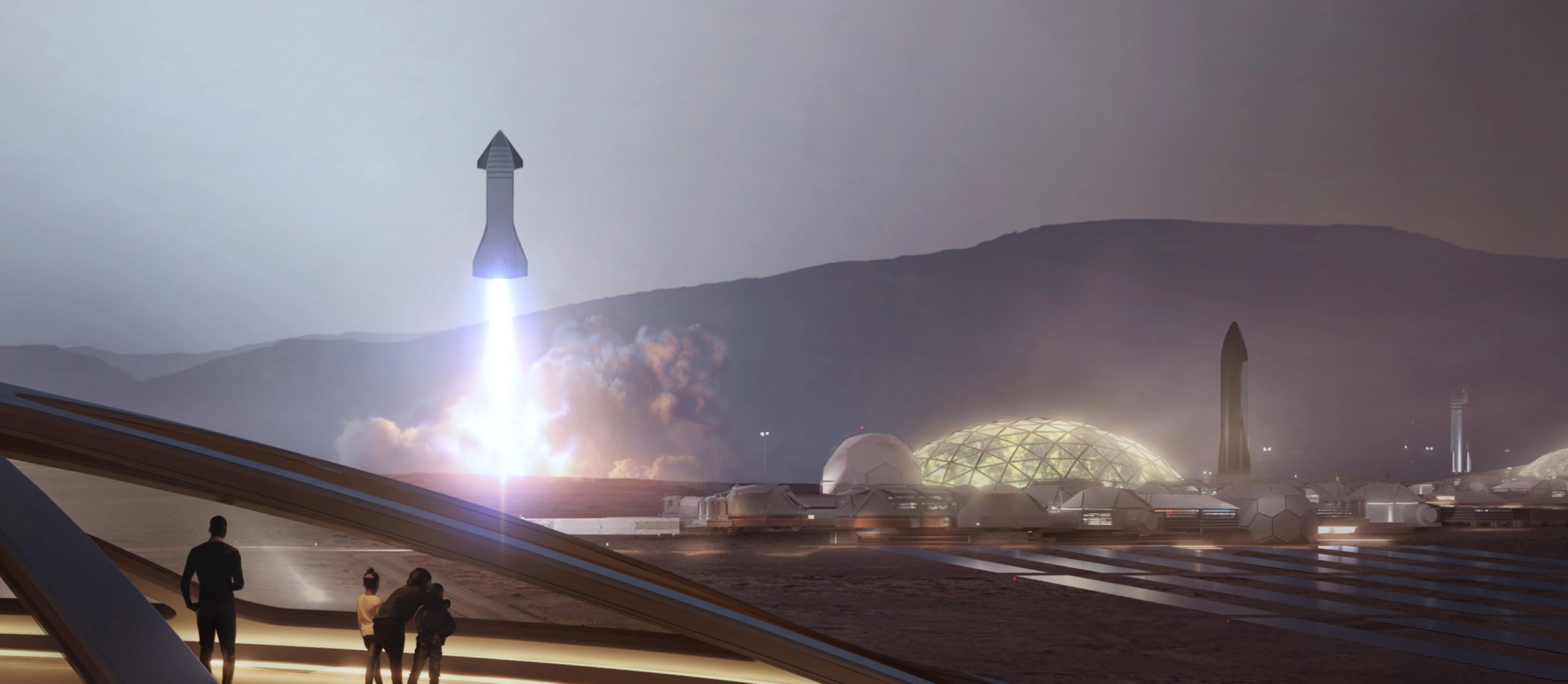 SpaceXs vision for future Martian city