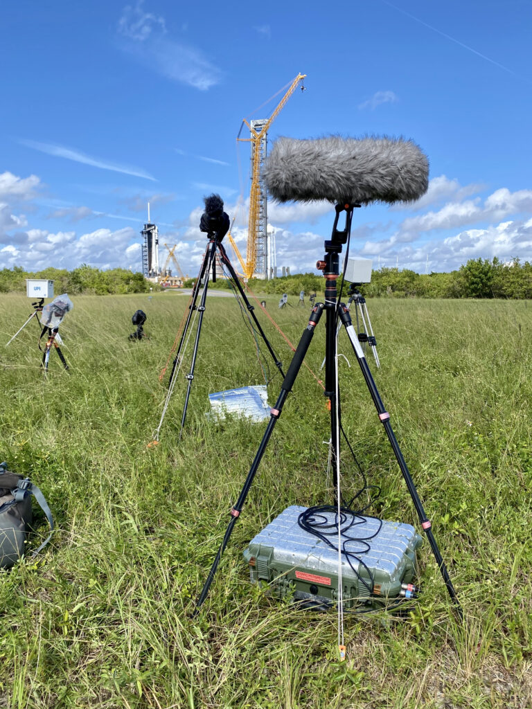 Remote audio and video gear at LC-39A.